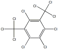 2,4,5,6-Tetrachloro-1,3-bis(trichloromethyl)benzene Struktur