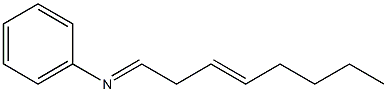 N-(3-Octen-1-ylidene)aniline Struktur