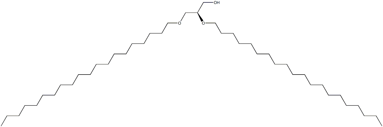 [R,(+)]-2-O,3-O-Diicosyl-L-glycerol Struktur