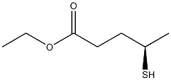 [R,(-)]-4-Mercaptovaleric acid ethyl ester Struktur