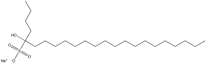 5-Hydroxytricosane-5-sulfonic acid sodium salt Struktur