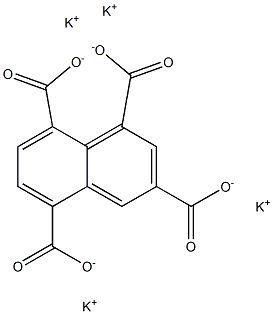 1,3,5,8-Naphthalenetetracarboxylic acid tetrapotassium salt Struktur