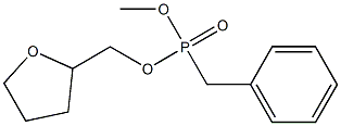 Benzylphosphonic acid methyl 2-oxolanylmethyl ester Struktur