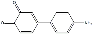 4-(4-Aminophenyl)-1,2-benzoquinone Struktur