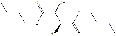 meso-Tartaric acid dibutyl ester Struktur