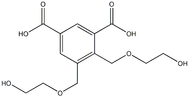 4,5-Bis[(2-hydroxyethoxy)methyl]isophthalic acid Struktur