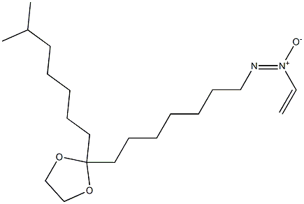 2-[7-(Ethenyl-ONN-azoxy)heptyl]-2-(6-methylheptyl)-1,3-dioxolane Struktur