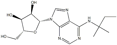 N-(2-Methylbutan-2-yl)adenosine Struktur