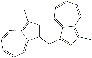 1,1'-Dimethyl-(3,3'-methylenebisazulene) Struktur