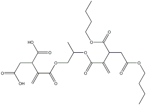 3,3'-[1-Methylethylenebis(oxycarbonyl)]bis(3-butene-1,2-dicarboxylic acid dibutyl) ester Struktur