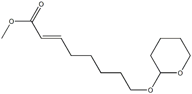 (E)-8-[(Tetrahydro-2H-pyran)-2-yloxy]-2-octenoic acid methyl ester Struktur