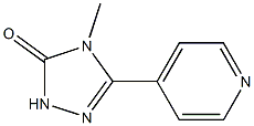 4-Methyl-5-(4-pyridinyl)-2H-1,2,4-triazol-3(4H)-one Struktur