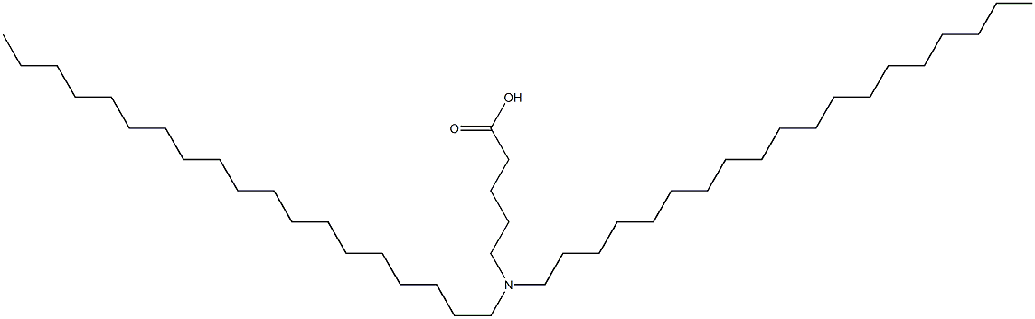 5-(Dinonadecylamino)valeric acid Struktur