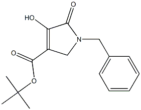 1-Benzyl-2,5-dihydro-4-hydroxy-5-oxo-1H-pyrrole-3-carboxylic acid tert-butyl ester Struktur