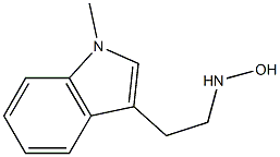 1-Methyl-3-[2-(hydroxyamino)ethyl]-1H-indole Struktur