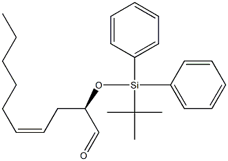 (2R,4Z)-2-[(tert-Butyldiphenylsilyl)oxy]-4-decenal Struktur