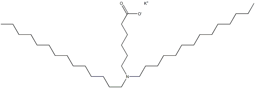 6-(Ditetradecylamino)hexanoic acid potassium salt Struktur