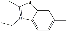 3-Ethyl-2,6-dimethylbenzothiazolium Struktur