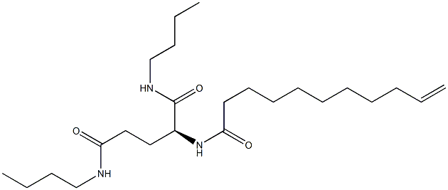 N1,N5-Dibutyl-N2-(10-undecenoyl)-L-glutaminamide Struktur