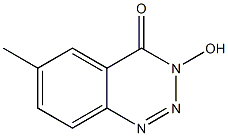 6-Methyl-3-hydroxy-1,2,3-benzotriazin-4(3H)-one Struktur