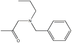 1-(Benzylpropylamino)-2-propanone Struktur