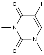 1,3-Dimethyl-5-iodo-1,2,3,4-tetrahydropyrimidine-2,4-dione Struktur