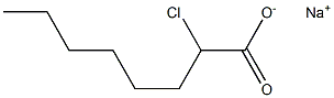 2-Chlorocaprylic acid sodium salt Struktur