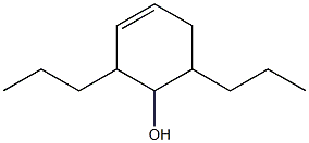 2,6-Dipropyl-3-cyclohexen-1-ol Struktur