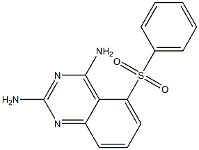 2,4-Diamino-5-phenylsulfonyl-quinazoline Struktur