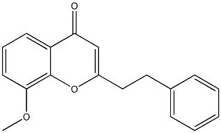 8-Methoxy-2-phenethyl-4H-1-benzopyran-4-one Struktur