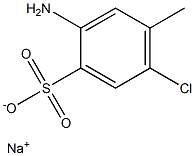 2-Amino-5-chloro-4-methylbenzenesulfonic acid sodium salt Struktur