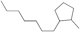 1-Methyl-2-heptylcyclopentane Struktur