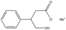 4-Hydroxy-3-phenylbutyric acid sodium salt Struktur