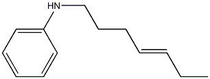 N-(4-Heptenyl)aniline Struktur