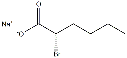 [S,(-)]-2-Bromohexanoic acid sodium salt Struktur