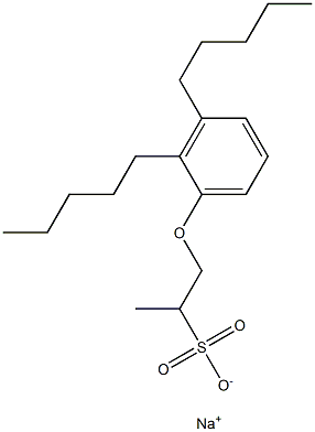 1-(2,3-Dipentylphenoxy)propane-2-sulfonic acid sodium salt Struktur