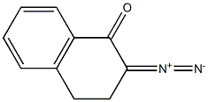 2-Diazo-1,2,3,4-tetrahydronaphthalene-1-one Struktur