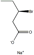 [R,(-)]-3-Bromovaleric acid sodium salt Struktur