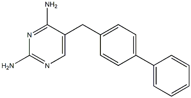 5-(1,1'-Biphenyl-4-ylmethyl)-2,4-pyrimidinediamine Struktur