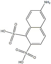 6-Amino-1,2-naphthalenedisulfonic acid Struktur