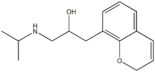 1-(2H-1-Benzopyran-8-yl)-3-(isopropylamino)propan-2-ol Struktur