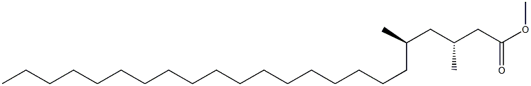 (3R,5R)-3,5-Dimethyltricosanoic acid methyl ester Struktur