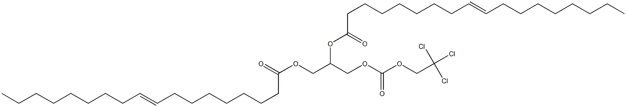 (+)-1-O,2-O-Dielaidoyl-3-O-(2,2,2-trichloroethyloxycarbonyl)-D-glycerol Struktur