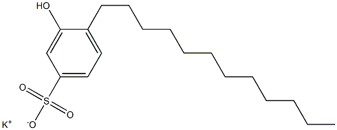 3-Hydroxy-4-dodecylbenzenesulfonic acid potassium salt Struktur