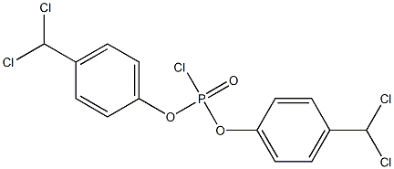 Chlorophosphonic acid=bis[p-(dichloromethyl)phenyl] ester Struktur