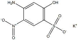 4-Amino-6-hydroxy-3-nitrobenzenesulfonic acid potassium salt Struktur