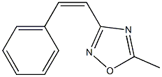 3-[(Z)-Styryl]-5-methyl-1,2,4-oxadiazole Struktur