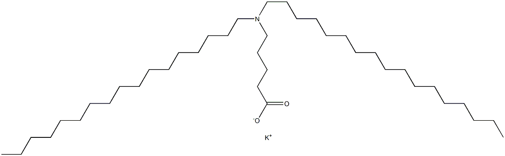 5-(Diheptadecylamino)valeric acid potassium salt Struktur