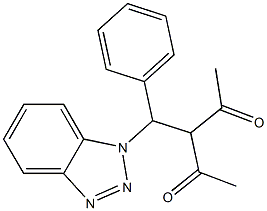 3-[(1H-Benzotriazol-1-yl)phenylmethyl]pentane-2,4-dione Struktur