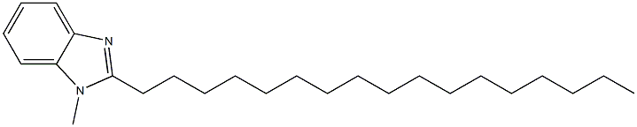 2-Heptadecyl-1-methyl-1H-benzimidazole Struktur